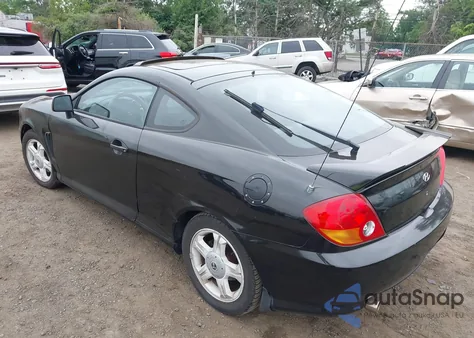 2003 Hyundai Tiburon Gt V6 z USA, uszkodzony, nr VIN KMHHN65FX3U087872
